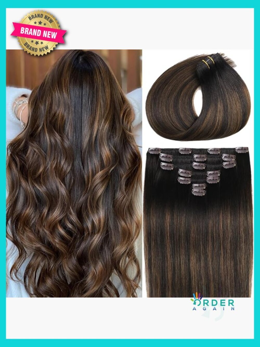Clip In Hair Extensions Remy Human Hair 7Pcs Straight 18 Inch 85g Double Weft